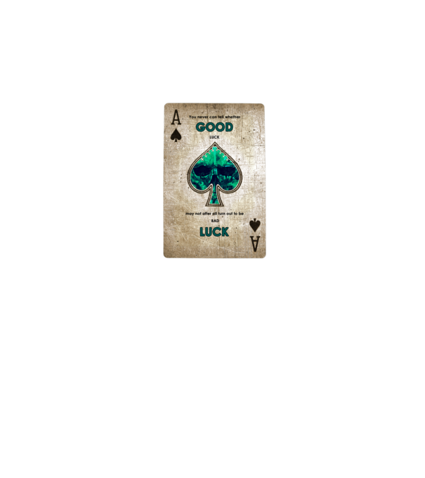 Good Luck minta sötétkék pólón