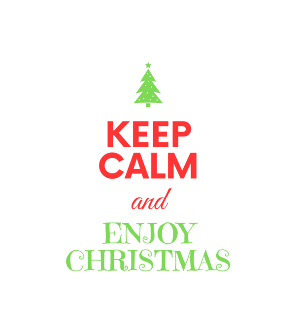Keep calm and enjoy Christmas minta fehér pólón