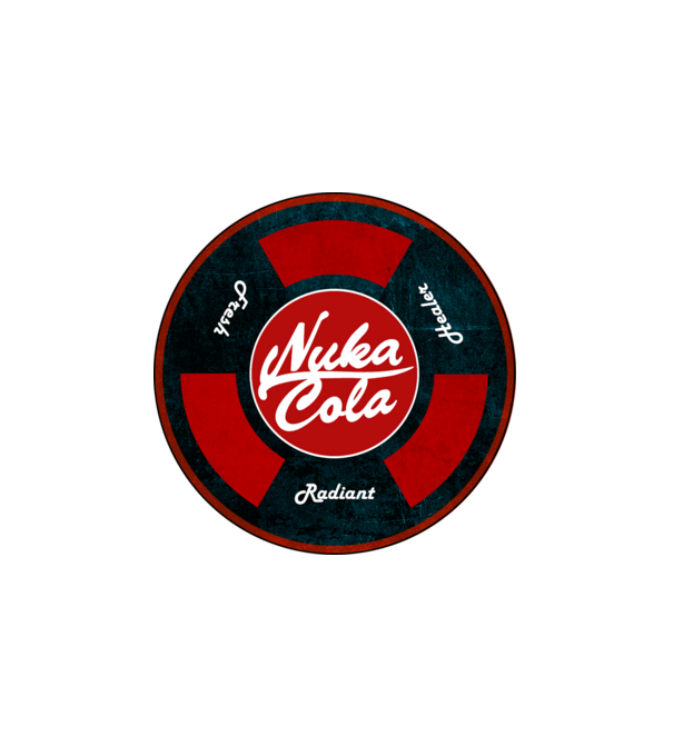 Nuka cola minta fehér pólón
