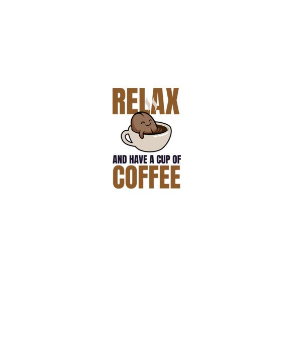Relax and have a cup of coffee minta világos rózsaszín pólón