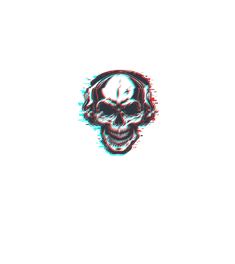 skull minta szürke pólón