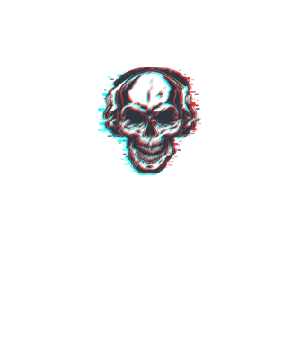 skull minta fehér pólón