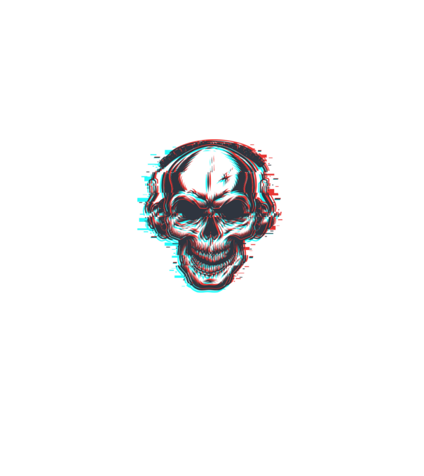 skull minta fehér pólón