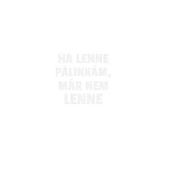 Ha lenne pálinkám, már nem lenne minta fekete pólón