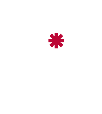i LOVE RHCP minta sötétkék pólón
