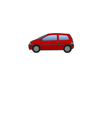 Renault Twingo minta szürke pólón