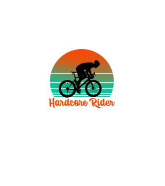 Hardcore Rider minta fehér pólón