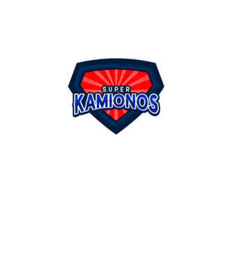 SUPER KAMIONOS minta sötétkék pólón