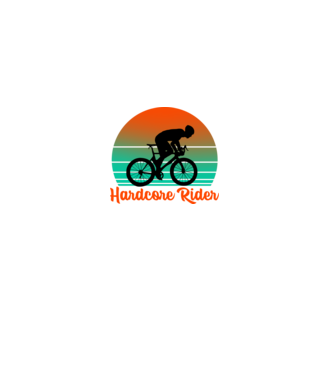 Hardcore Rider minta fehér pólón