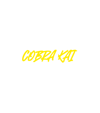 COBRA KAI minta fehér pólón
