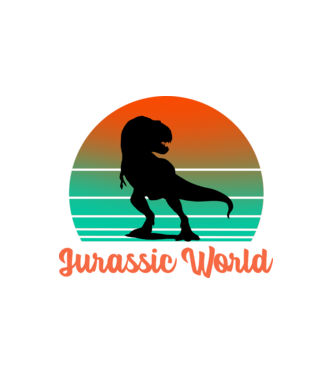 Jurassic World minta fehér pólón