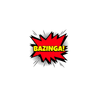 BAZINGA minta királykék pólón