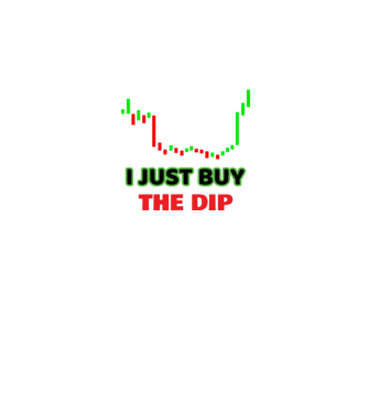Just buy the dip minta fehér pólón