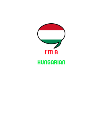 Hungry Hungarian minta fekete pólón
