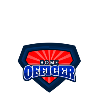 SUPER HOME OFFICER minta fehér pólón