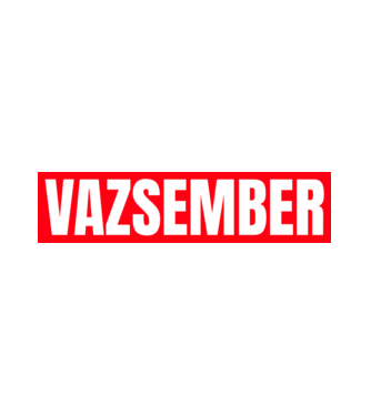 VAZSEMBER minta fehér pólón