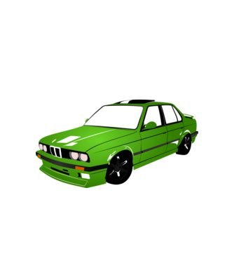 BMW minta fehér pólón
