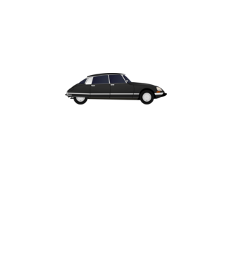 Citroen DS minta fehér pólón