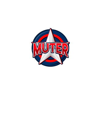 MUTER minta fekete pólón