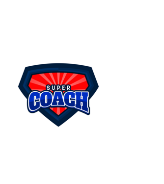 SUPER COACH minta fehér pólón