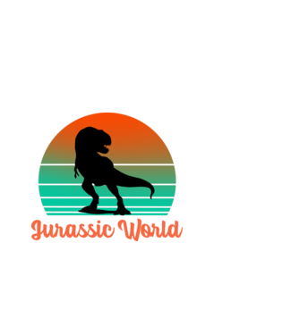 Jurassic World minta fekete pólón