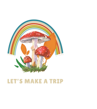 Let's make a trip minta fekete pólón