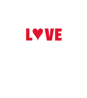 LOVE LÓVÉ minta farmerkék pólón