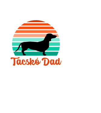 Tacskó Dad minta fehér pólón