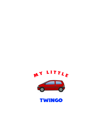 MY LITTLE TWINGO minta világos rózsaszín pólón