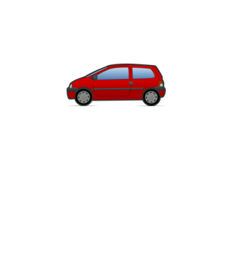 Renault Twingo minta fehér pólón