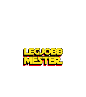 LEGJOBB MESTER A GALAXISBAN minta fekete pólón