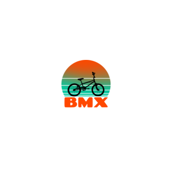BMX minta fekete pólón