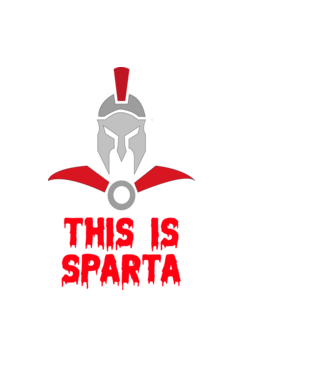 This is Sparta minta fekete pólón