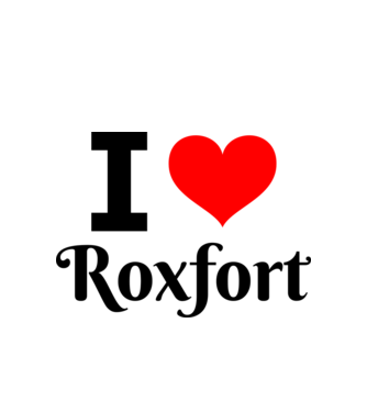 I love Roxfort minta fehér pólón