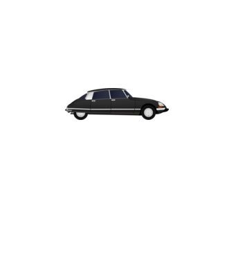 Citroen DS minta fehér pólón