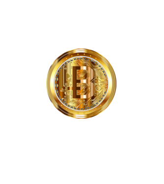 Bitcoin minta fekete pólón