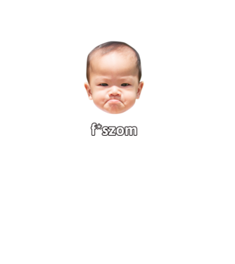 f*szom minta fekete pólón