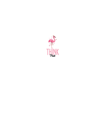 Think Pink minta fehér pólón