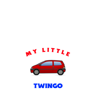 MY LITTLE TWINGO minta fehér pólón