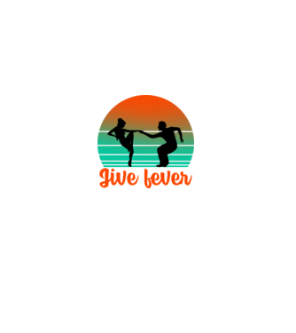 Jive fever minta fehér pólón