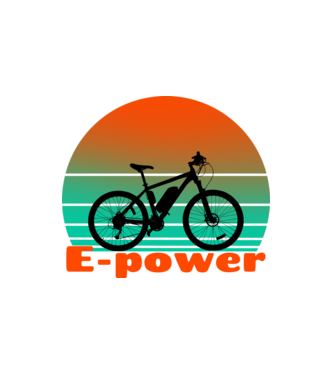 E-power minta fehér pólón