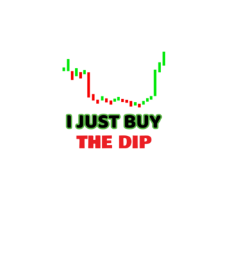 Just buy the dip minta fehér pólón