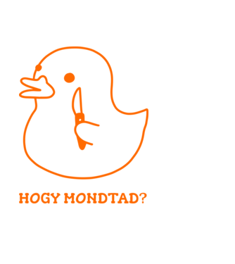 Hogy mondtad? minta fekete pólón