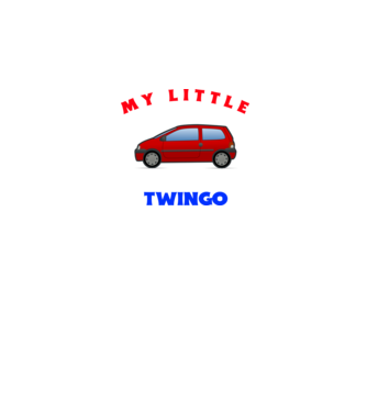 MY LITTLE TWINGO minta fehér pólón