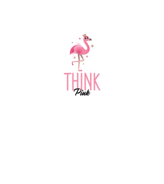 Think Pink minta fehér pólón