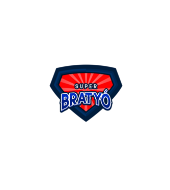 SUPER BRATYÓ minta türkiz pólón