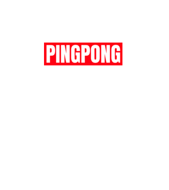 PINGPONG HERO minta türkiz pólón