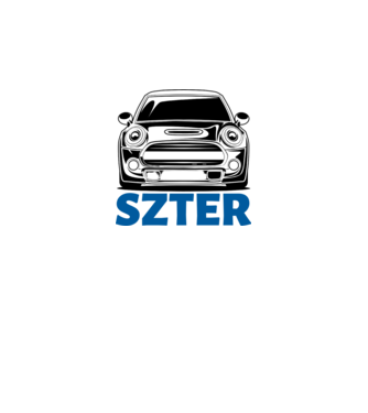 Mini-szter minta fehér pólón