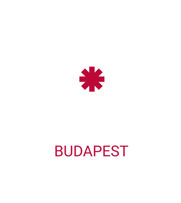 RHCP BUDAPEST minta fekete pólón