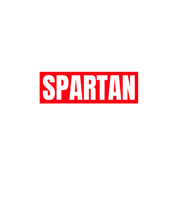 SPARTAN HERO minta fehér pólón
